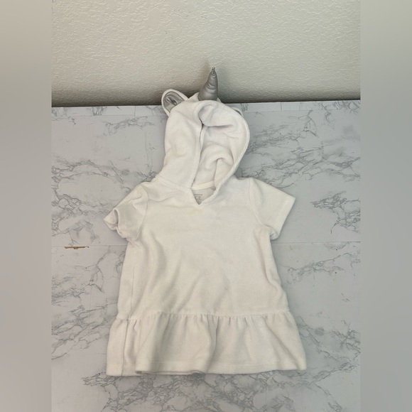 The Children's Place Other - Children’s Place Toddler Bath Robe Size 6-9 Months Unicorn Style Soft White​​